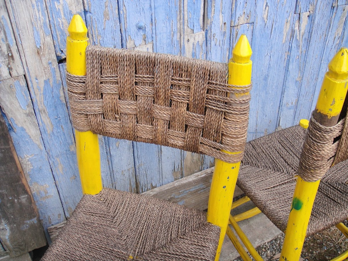 2 Chairs And 1 Straw Stool From Sheepfold-photo-2