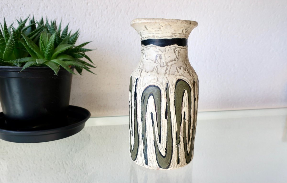 Small Ceramic Vase Design Livia Gorka, Years 1950/1960.-photo-1