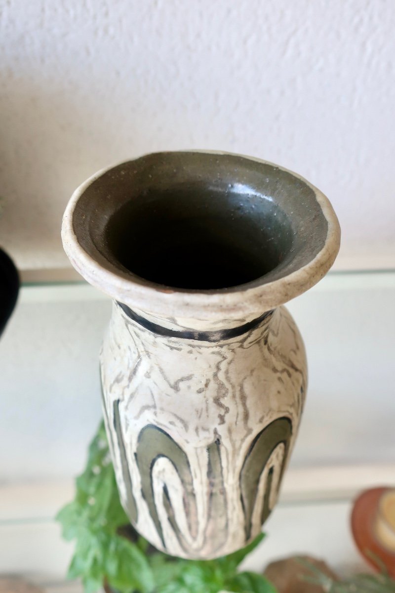 Small Ceramic Vase Design Livia Gorka, Years 1950/1960.-photo-2