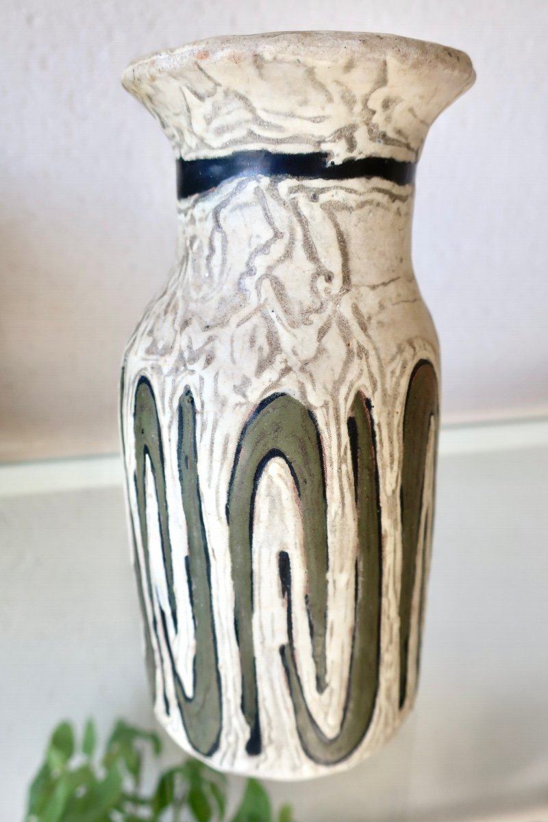 Small Ceramic Vase Design Livia Gorka, Years 1950/1960.-photo-5