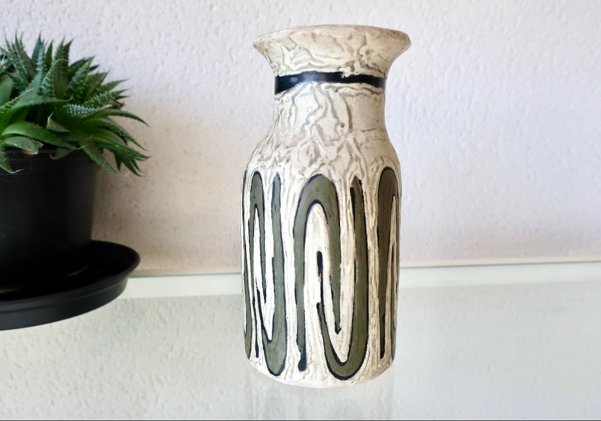 Small Ceramic Vase Design Livia Gorka, Years 1950/1960.-photo-6