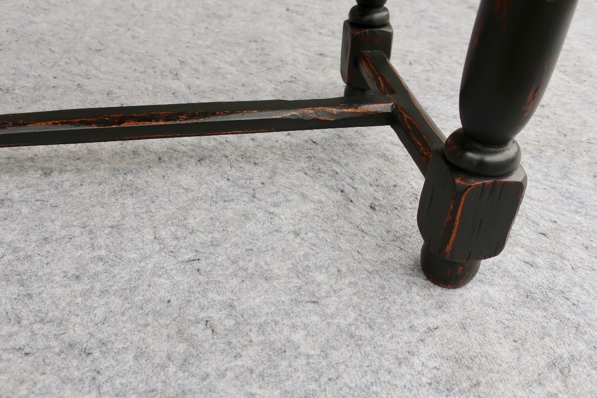 Louis XIII Style Patinated Office Table-photo-5