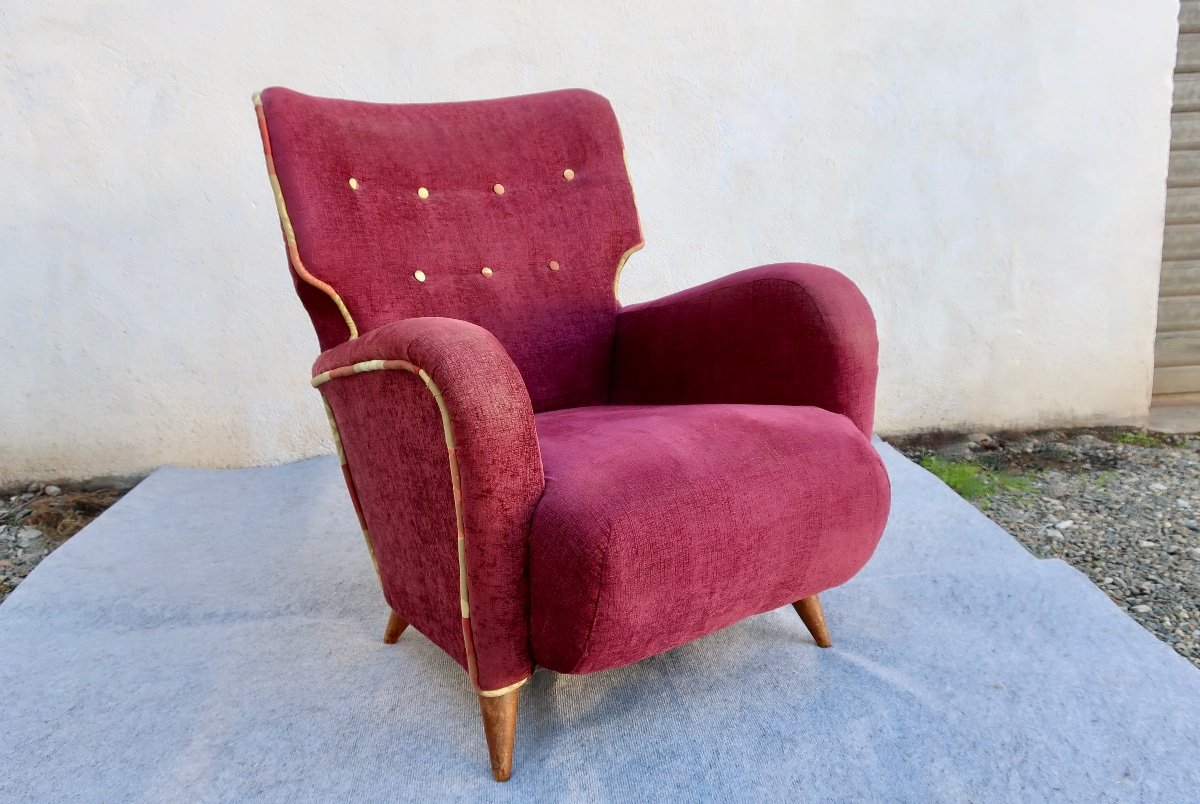 "calysse" Armchair, Designed By Henri Caillon For Erton, France, 1956-photo-4