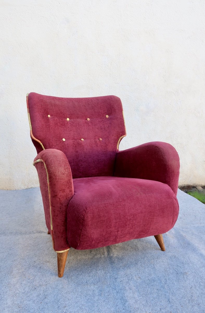  "calysse" Armchair, Designed By Henri Caillon For Erton, France, 1956-photo-7