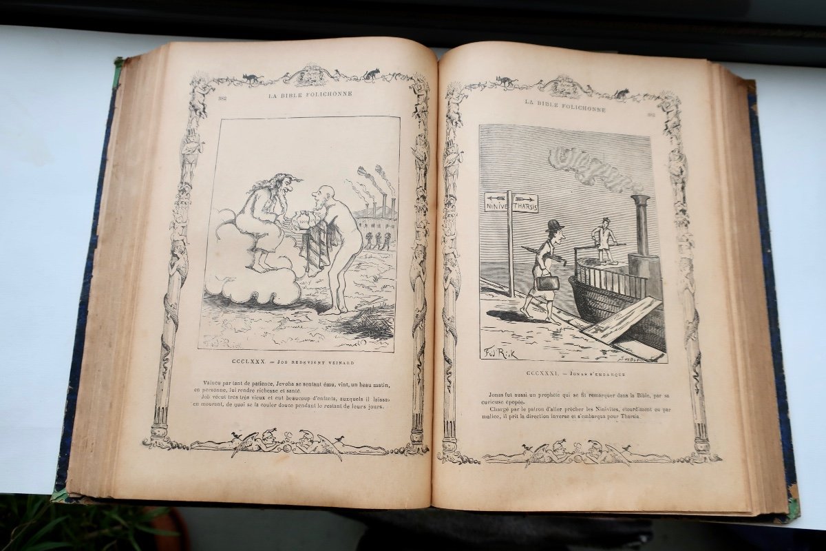 "the Folichonne Bible, And Other Farces...", Léo Tard Around 1880/90 800p. Librairie B Simon & Cie-photo-3