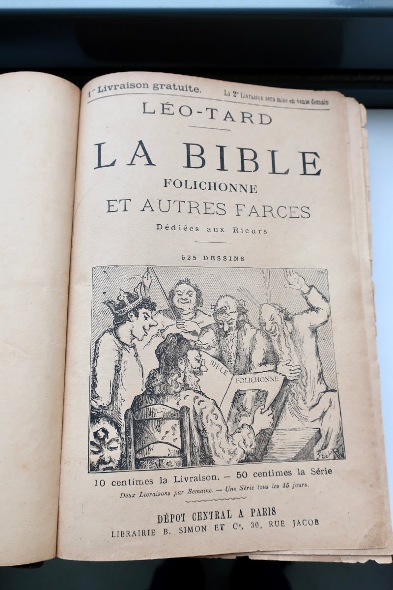 "the Folichonne Bible, And Other Farces...", Léo Tard Around 1880/90 800p. Librairie B Simon & Cie