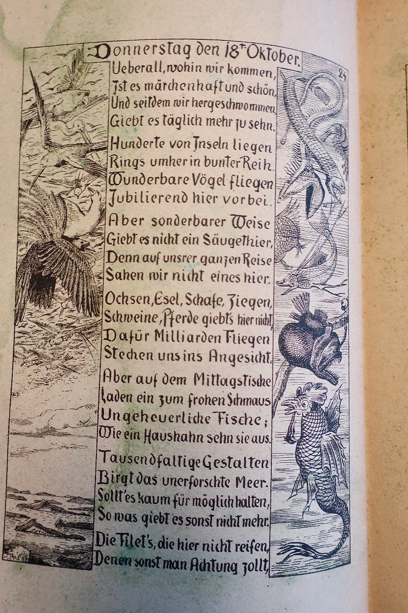 Rare Book, "christoph Columbus Logbuch", Carl Maria Seyppel, Düsseldorf Circa 1884.-photo-1