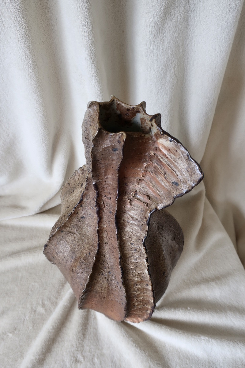Jean LINARD, La Borne, Vase Sculptural En Grès, Pièce Unique, TBE.-photo-2