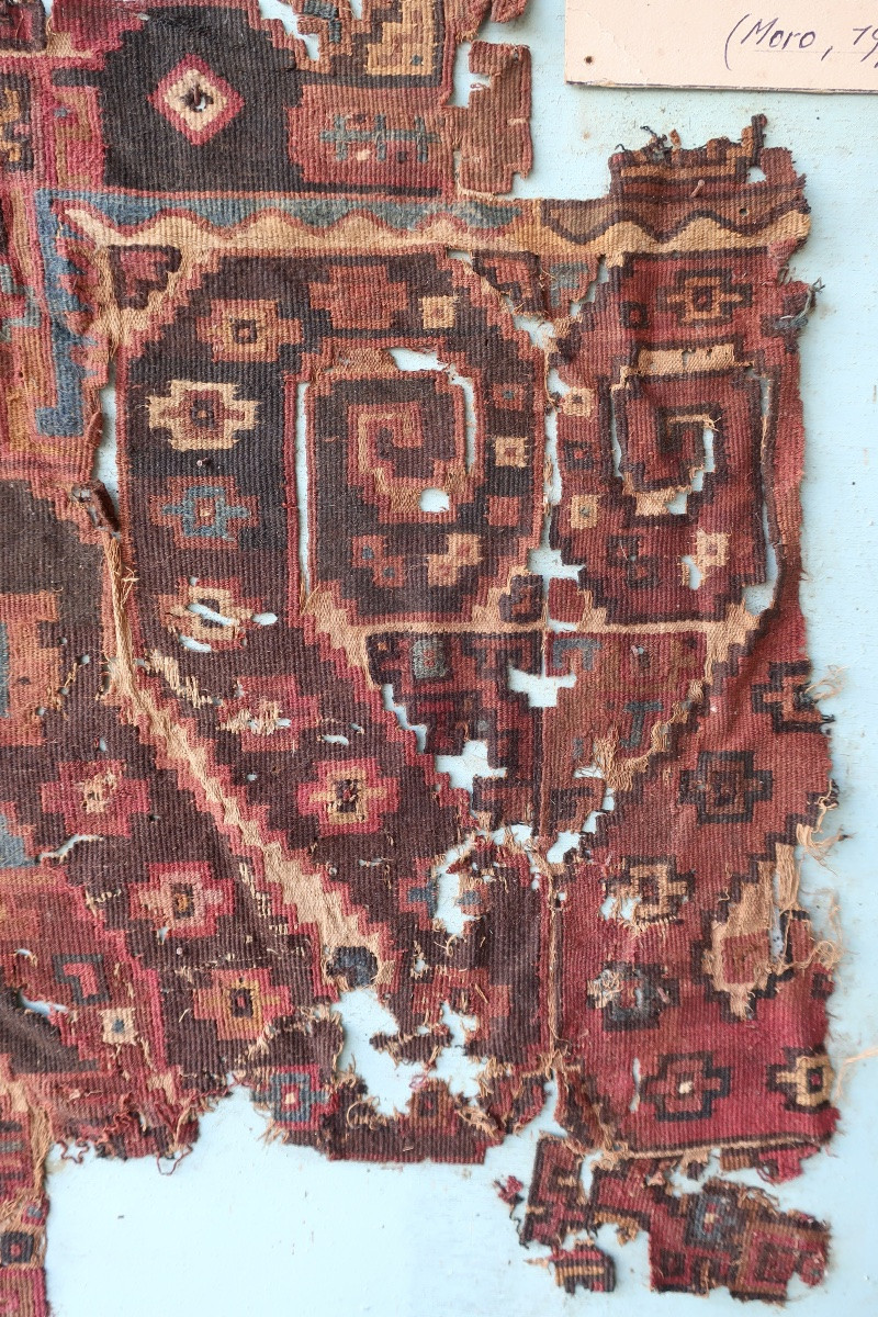 Fragment Textile Précolombien Pérou Nord, Moro, Mochica - Huari, 600 - 1100 Ap JC-photo-4