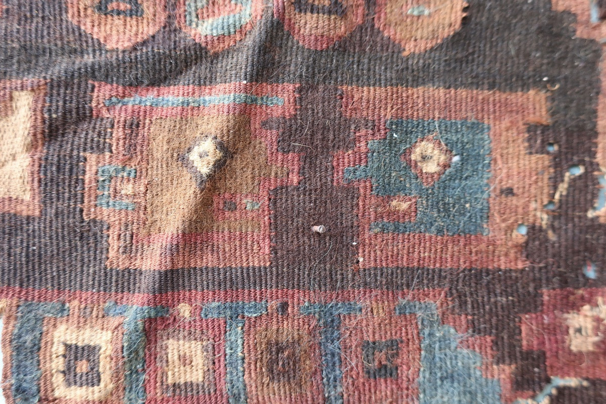 Fragment Textile Précolombien Pérou Nord, Moro, Mochica - Huari, 600 - 1100 Ap JC-photo-2