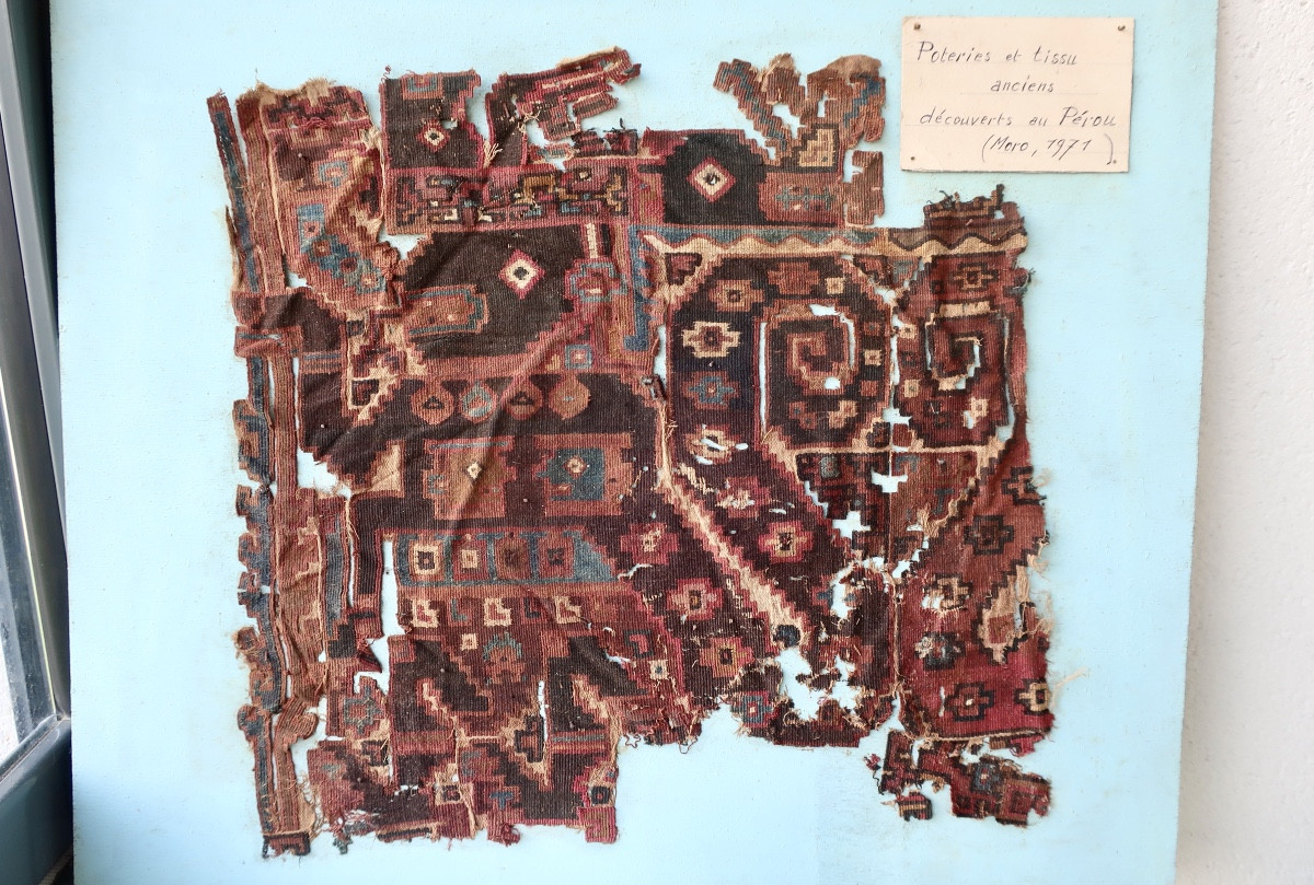 Fragment Textile Précolombien Pérou Nord, Moro, Mochica - Huari, 600 - 1100 Ap JC