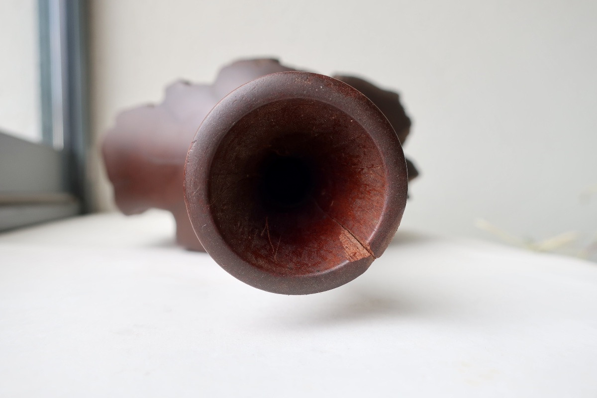 Vase Sculpture XXème, Acajou Bois de Rose Australien, DLG Doug Ayers-photo-6