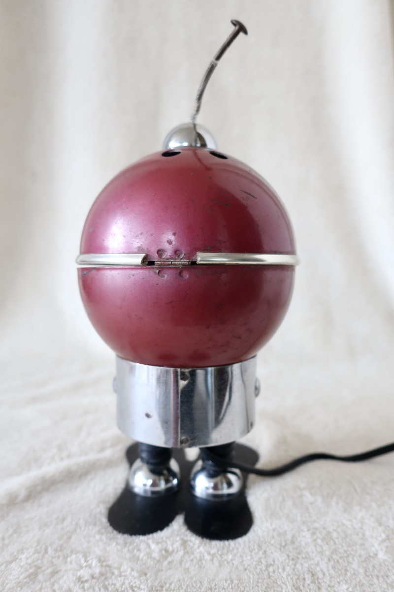 Rare Lamp, Night Light, "robot", By Satco C, Italy, Circa 1960-photo-3