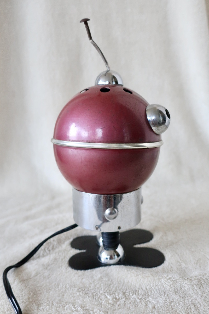 Rare Lamp, Night Light, "robot", By Satco C, Italy, Circa 1960-photo-4