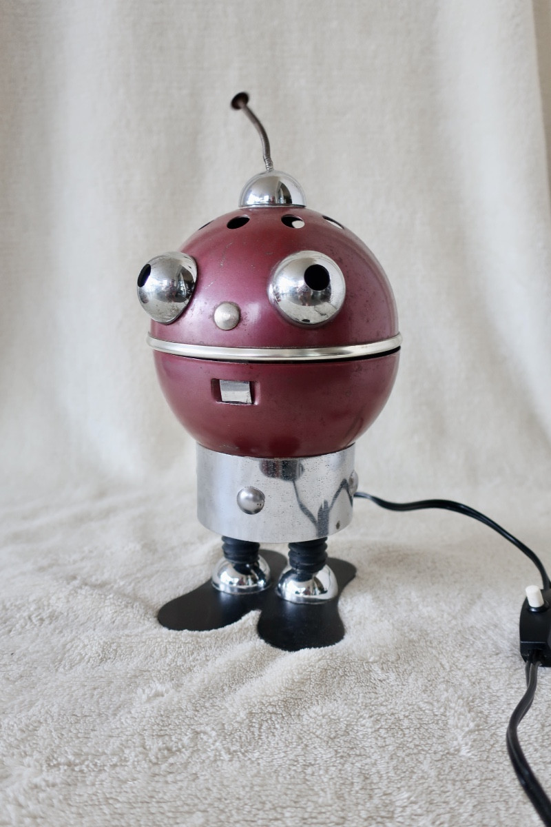 Rare Lamp, Night Light, "robot", By Satco C, Italy, Circa 1960