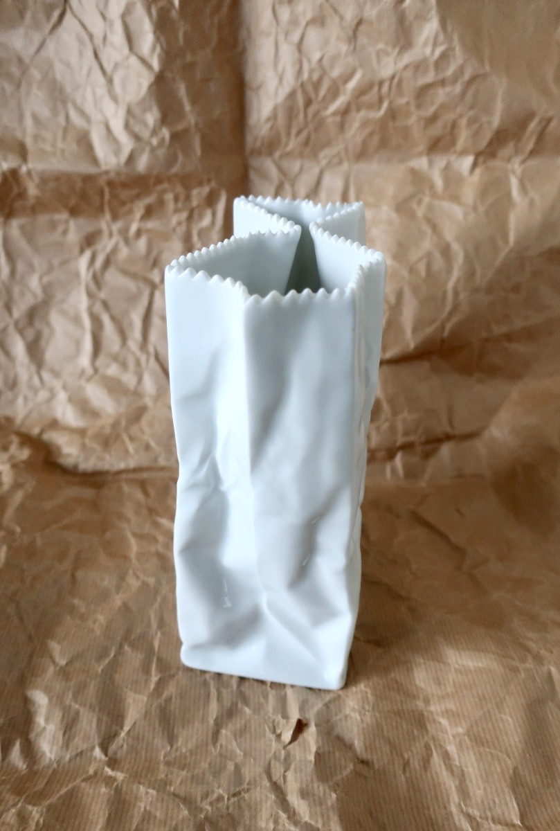 Tapio Wirkkala For Rosenthal Studio, “paper Bag” Vase 18.6 Cm-photo-1