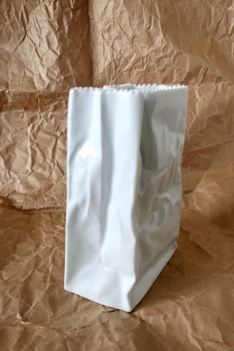 Tapio Wirkkala For Rosenthal Studio, “paper Bag” Vase 18.6 Cm-photo-2