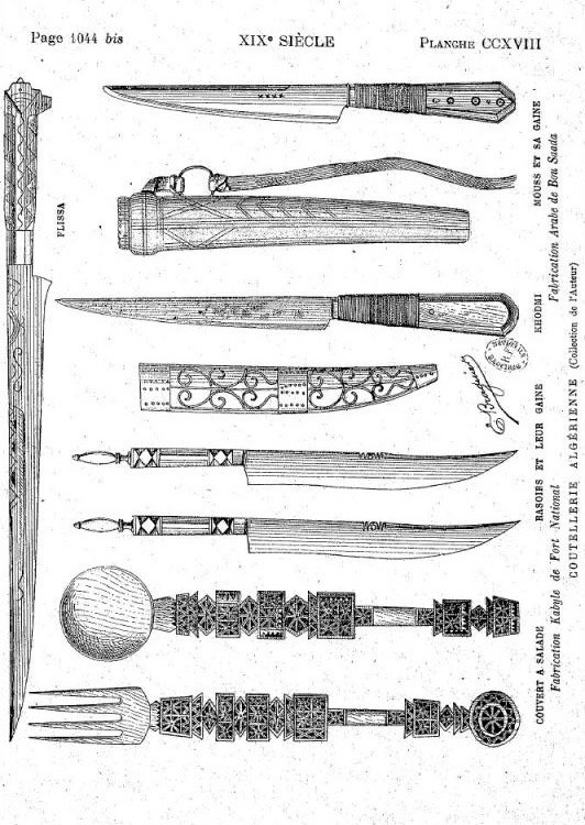 Dagger, Berber Knife 19th Century, Khod(a)mi Or Bousaâdi-photo-8