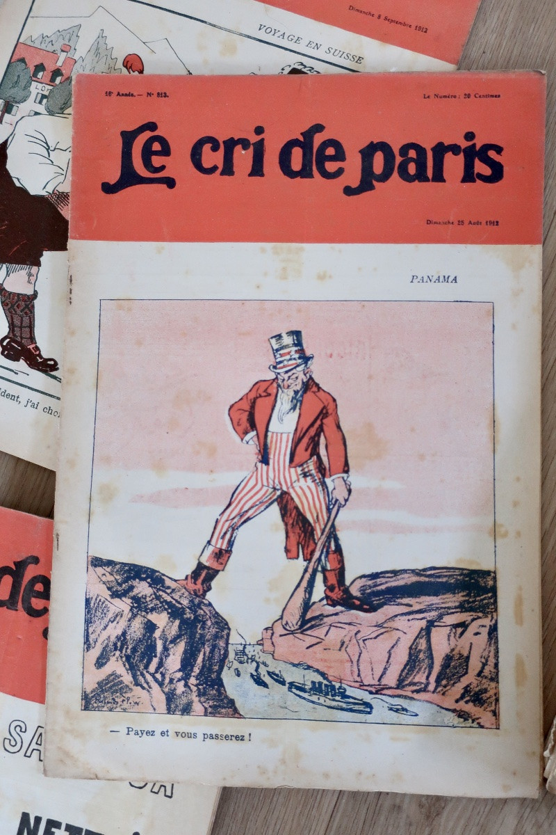 "le Cri De Paris", 34 Magazines From 1912 And 1914, Good Condition, 1st World War-photo-4