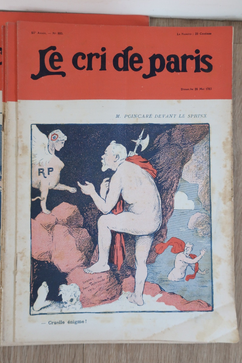 "le Cri De Paris", 34 Magazines From 1912 And 1914, Good Condition, 1st World War-photo-1