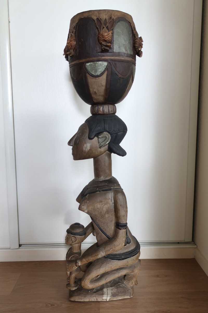 Tambour BAGA " A-ndèf", Guinée, 1ère moitié du XXème siècle.-photo-3