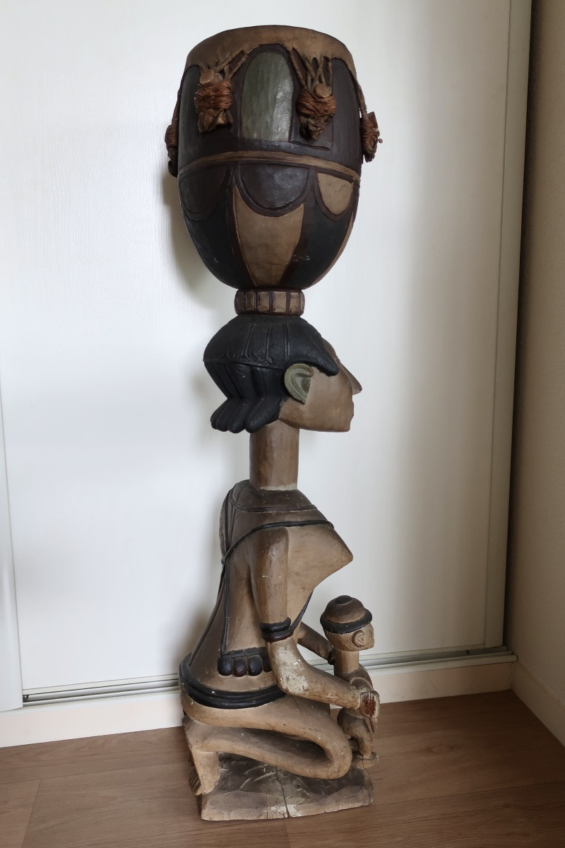 Tambour BAGA " A-ndèf", Guinée, 1ère moitié du XXème siècle.-photo-4