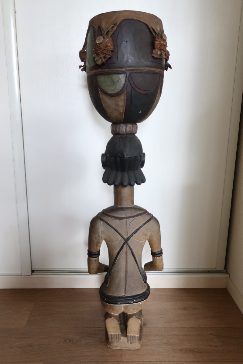 Tambour BAGA " A-ndèf", Guinée, 1ère moitié du XXème siècle.-photo-2