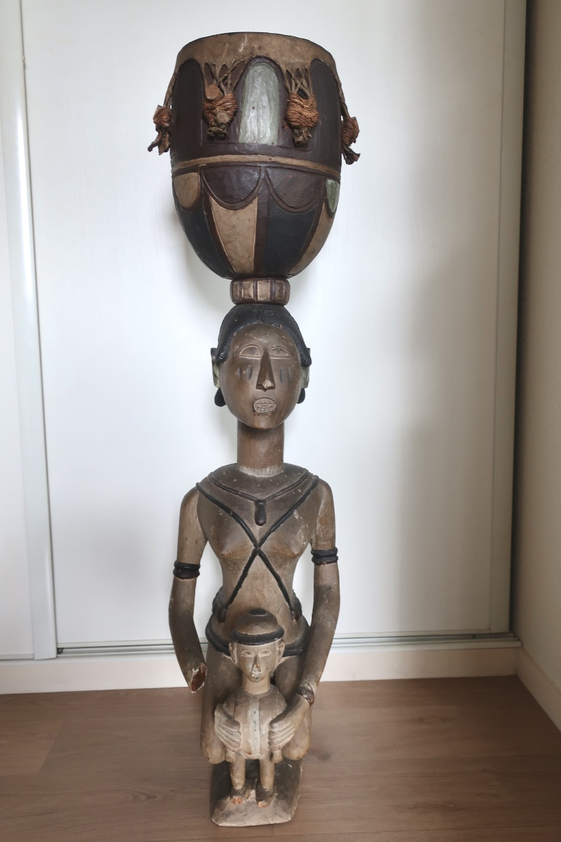 Tambour BAGA " A-ndèf", Guinée, 1ère moitié du XXème siècle.