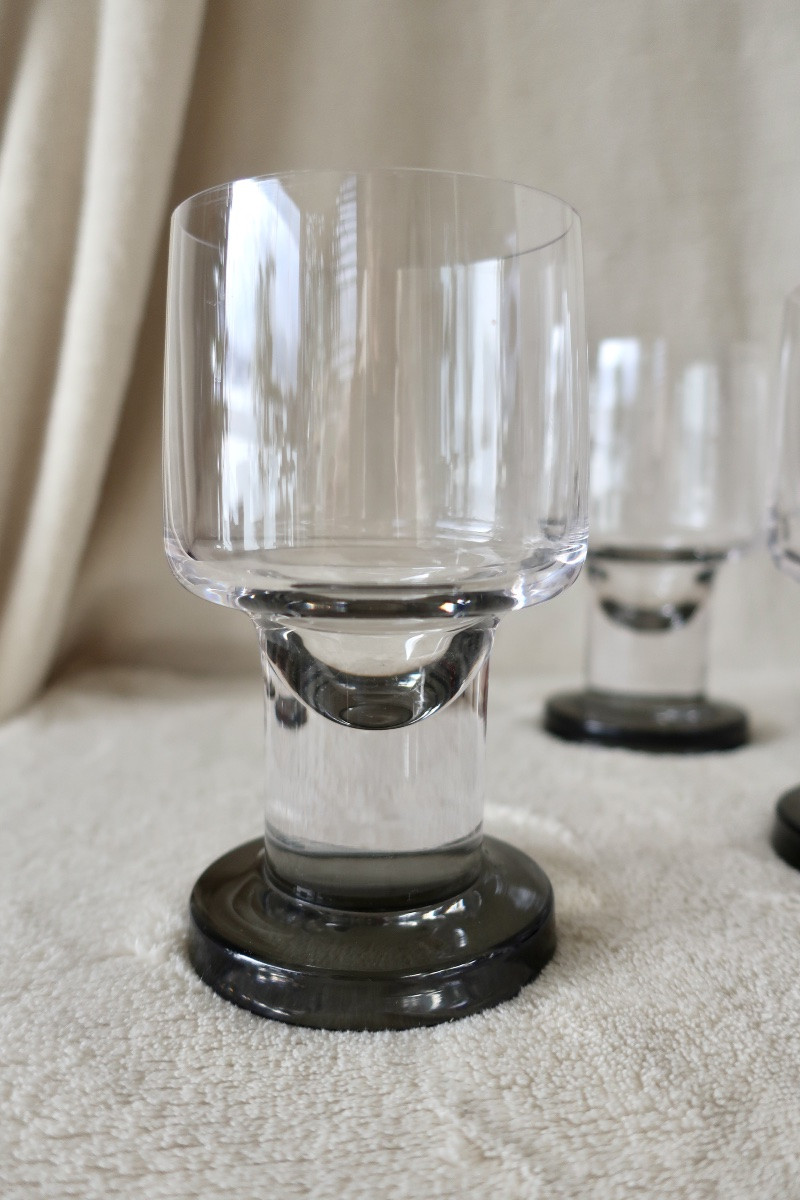 8 Crystal Drinking Glasses From The 1970s By Tapio Wirkkala-photo-4