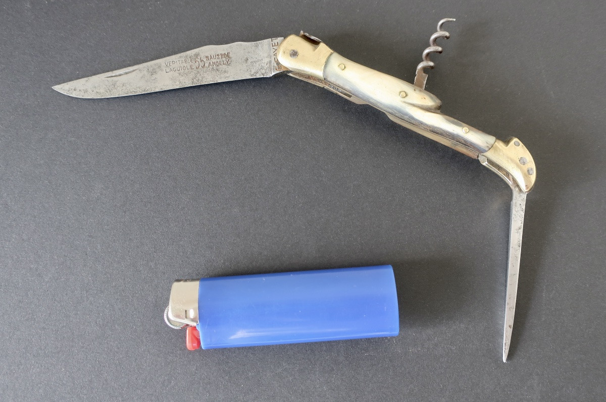 Couteau Pliant 3 Pièces Laguiole 55 Sauzède Angely, G. Fayet-photo-2