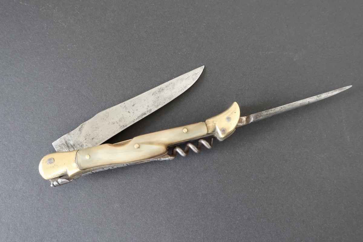 Couteau Pliant 3 Pièces Laguiole 55 Sauzède Angely, G. Fayet-photo-4