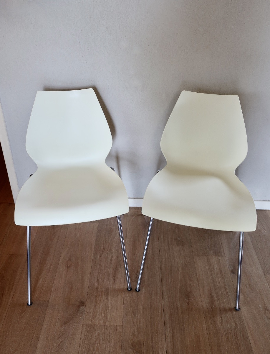 2 Maui Chairs Design By Vico Magistretti For Kartell, Tbe-photo-3