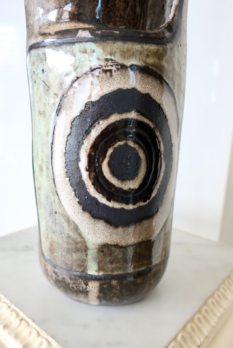 Paul Quéré  & Ariane Mathieu, rare Pichet Zoomorphe signé, daté, numéroté 3/20-photo-4