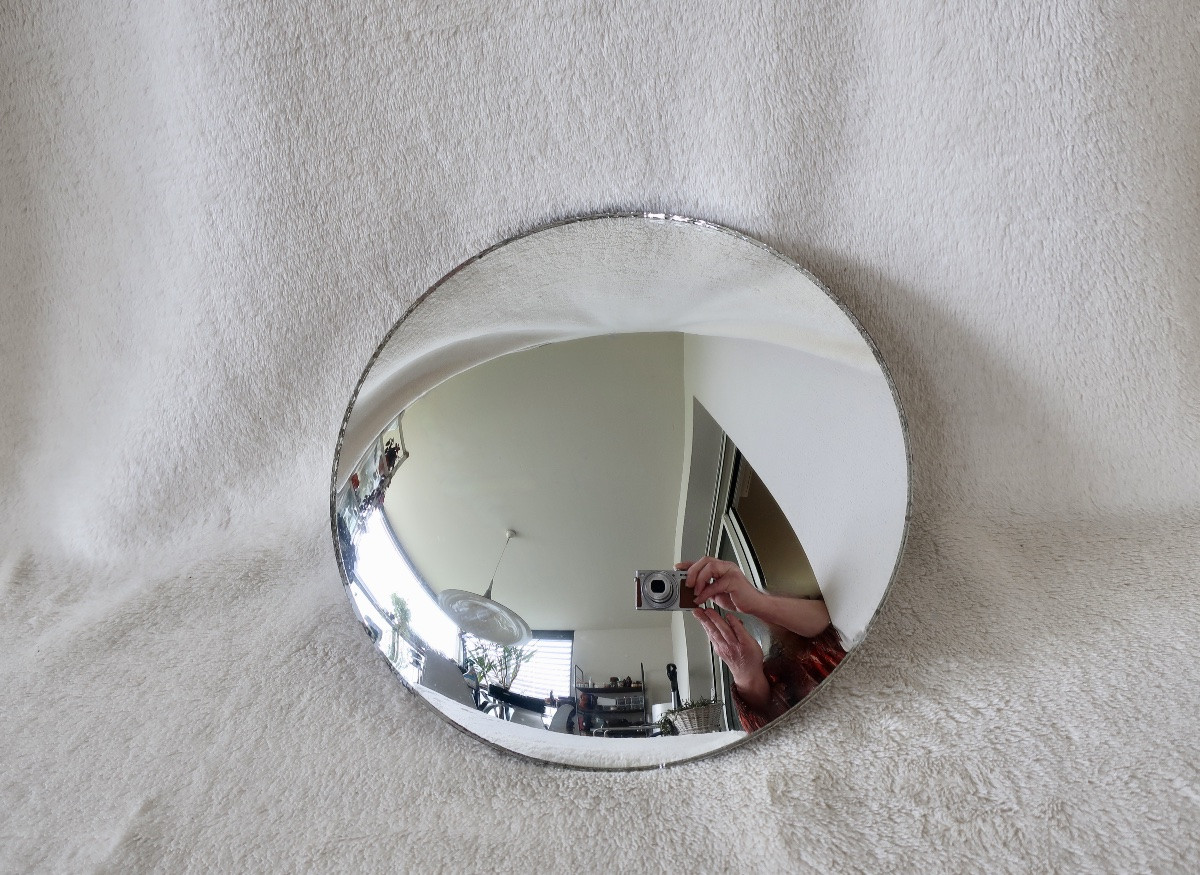 Miroir Sorcière Seul Signé Chaty Vallauris, 19.6 Cm-photo-2