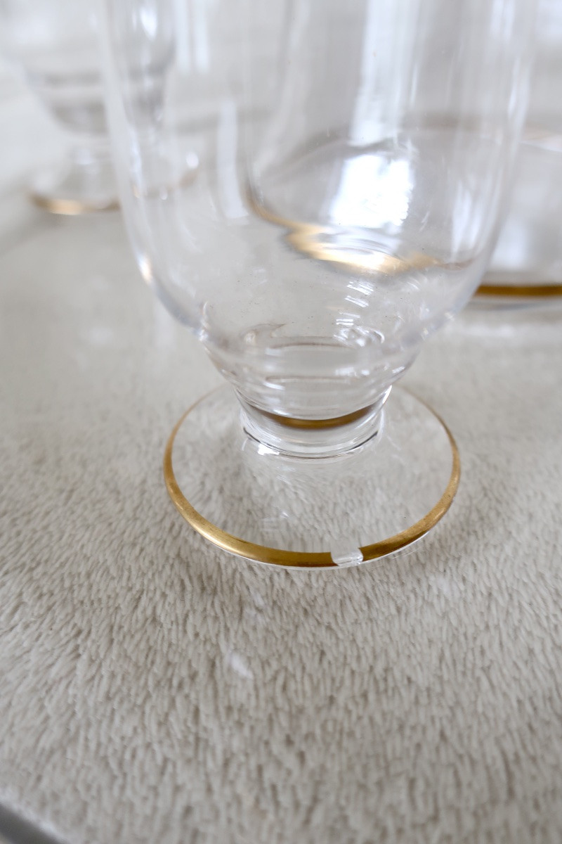 Rare Baccarat Art Deco Crystal Service, 8 Pieces-photo-4