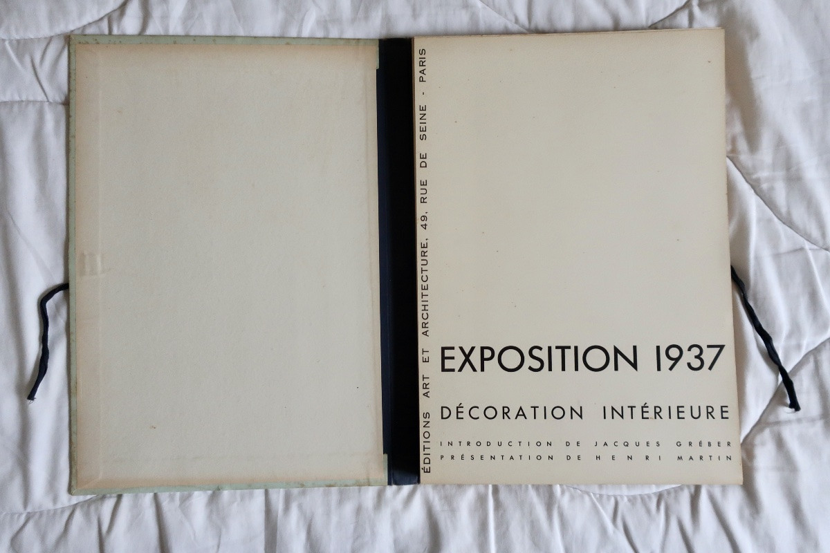 Portfolio Exposition 1937 Décoration Intérieure, Editions Art Et Architecture Paris-photo-3