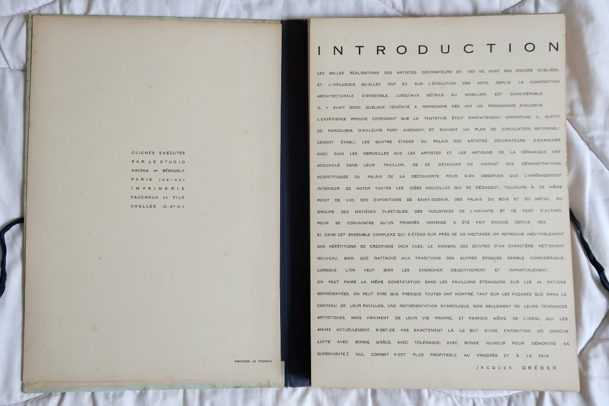 Portfolio Exposition 1937 Décoration Intérieure, Editions Art Et Architecture Paris-photo-4