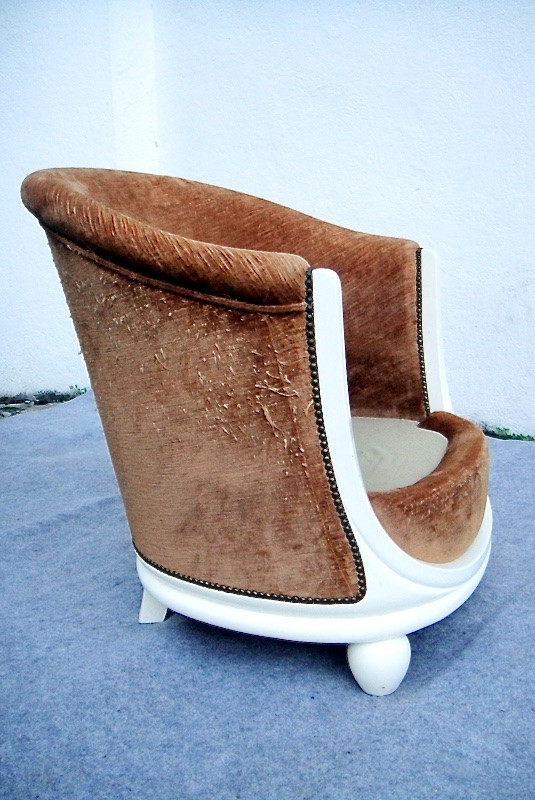 Fauteuil Art Déco DLG André Groult, à Retapisser-photo-3
