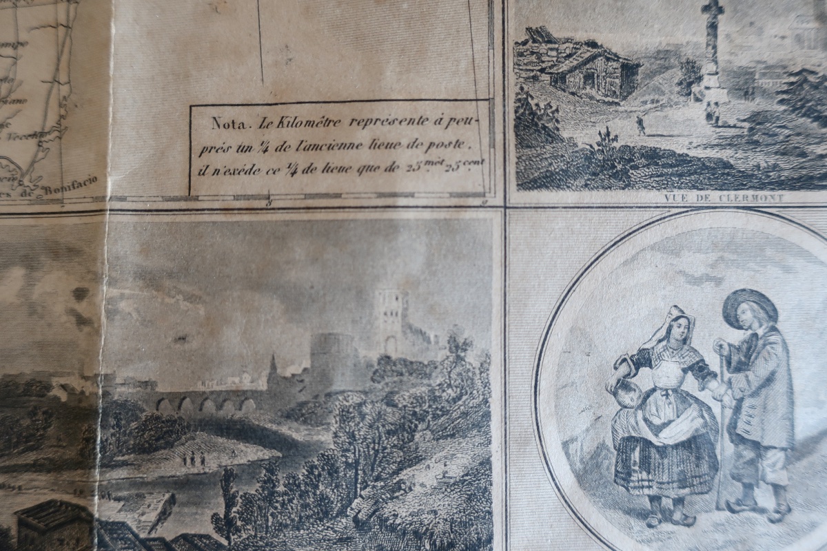 V. Levasseur : Nouvelle Carte Spéciale des Routes de France, 1854, 96 x 75,6 cm, BE-photo-2