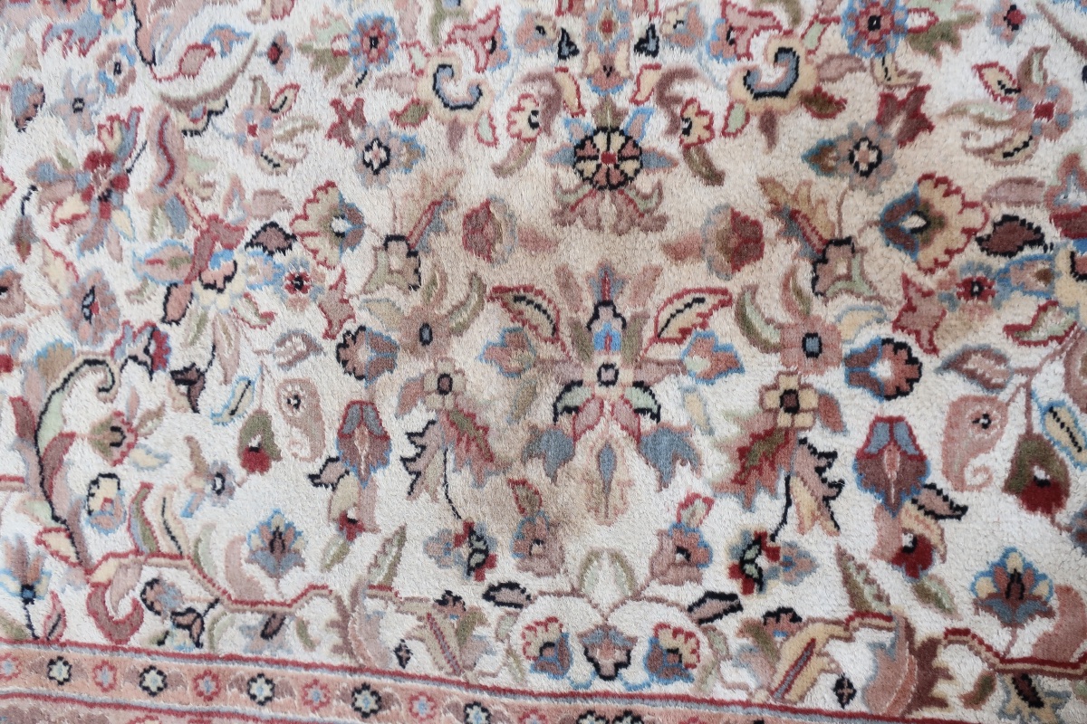 Tapis Soie &Laine Pendjab, Inde, XXème, 245 x 160 cm-photo-5