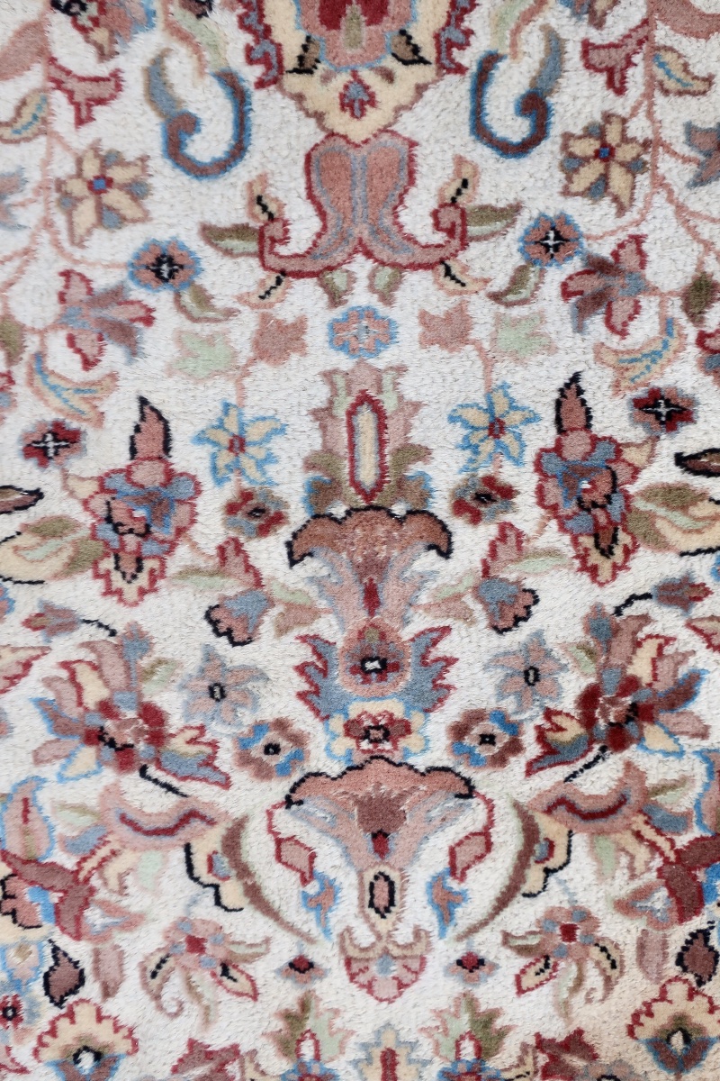 Tapis Soie &Laine Pendjab, Inde, XXème, 245 x 160 cm-photo-6