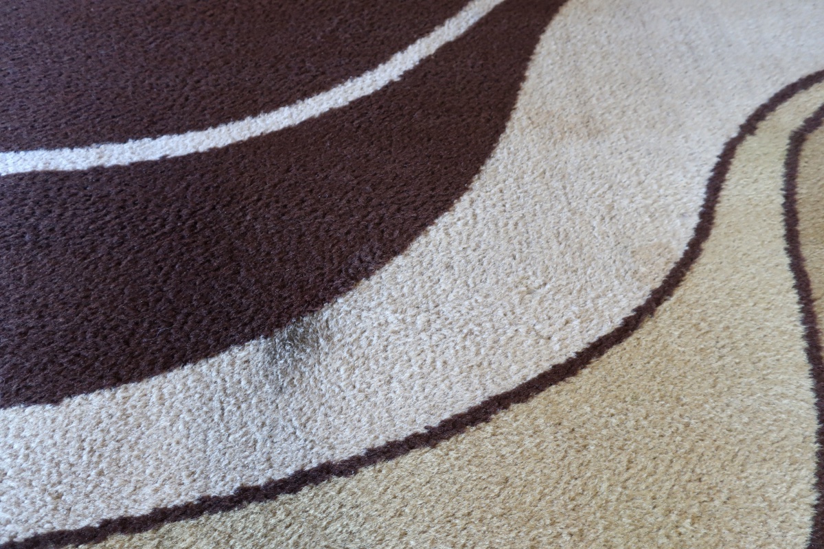 Pierre Martin JACOT + Woolmark, Rare Tapis Laine Design 1970's-photo-5