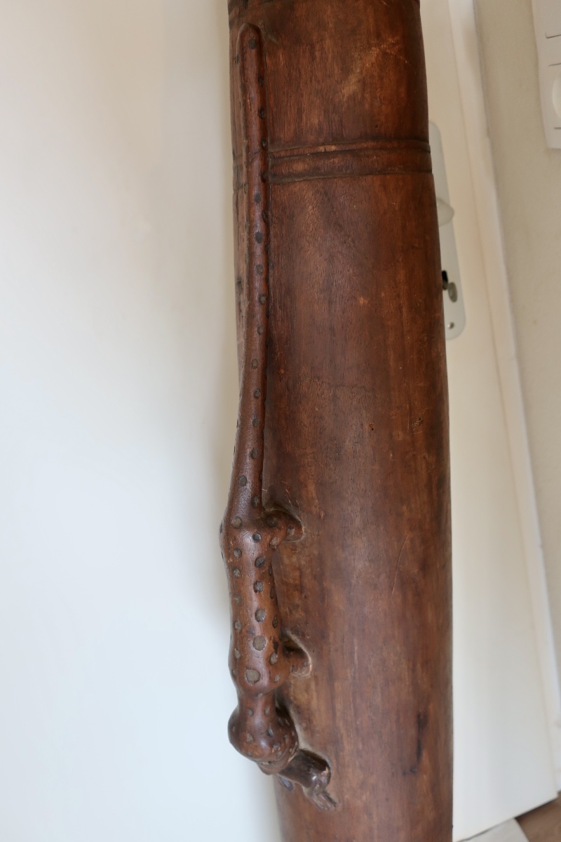 Rare Tambour Mayombe ou Mayumbe, "Ndungu" ou " Ingomba"-photo-4