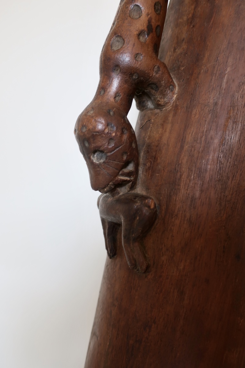 Rare Tambour Mayombe ou Mayumbe, "Ndungu" ou " Ingomba"-photo-2