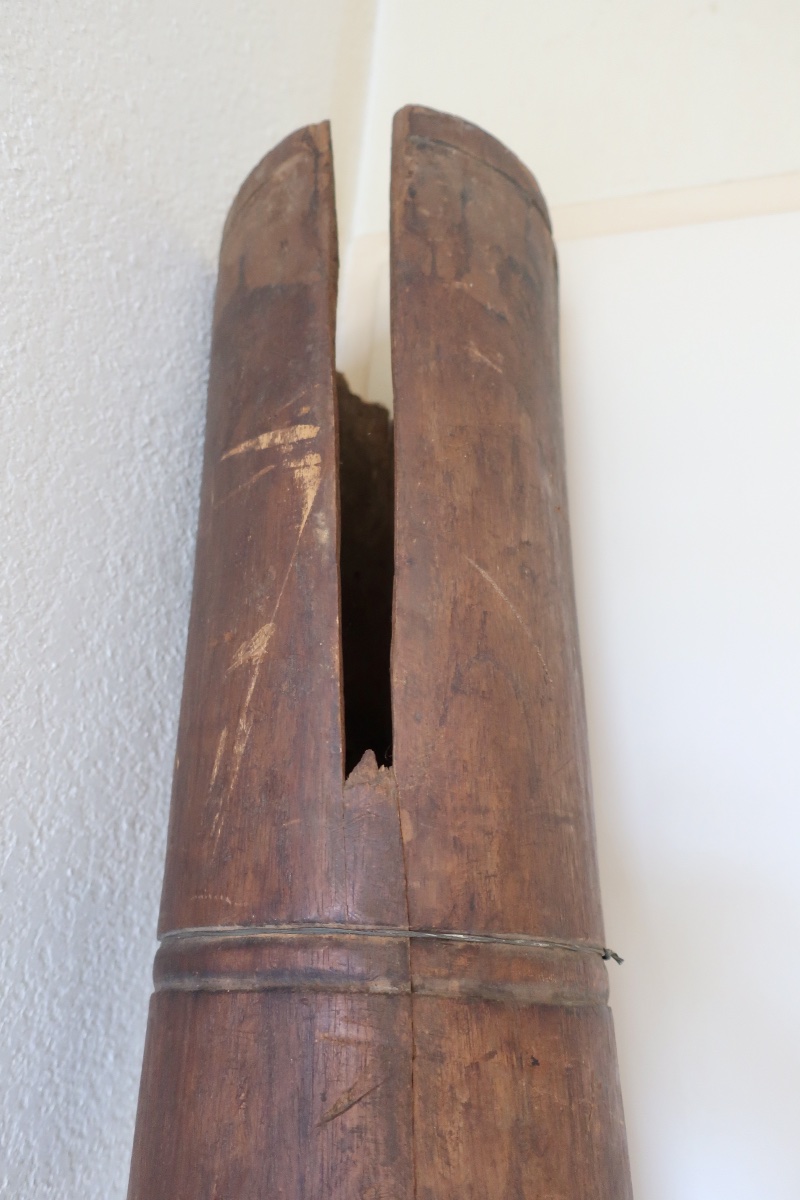 Rare Tambour Mayombe ou Mayumbe, "Ndungu" ou " Ingomba"-photo-4