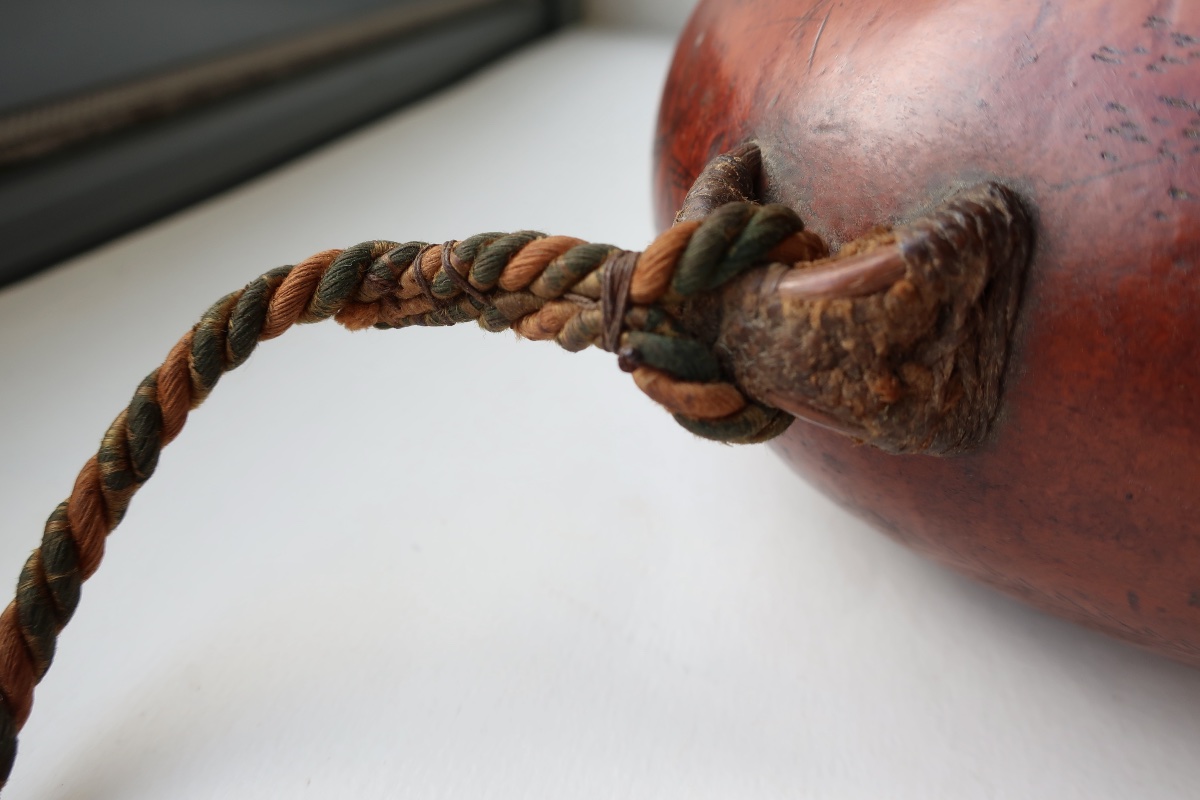Zucca Corse: 19th Gourd Coloquinte Engraved And Figured F.b. On Escutcheon-photo-7