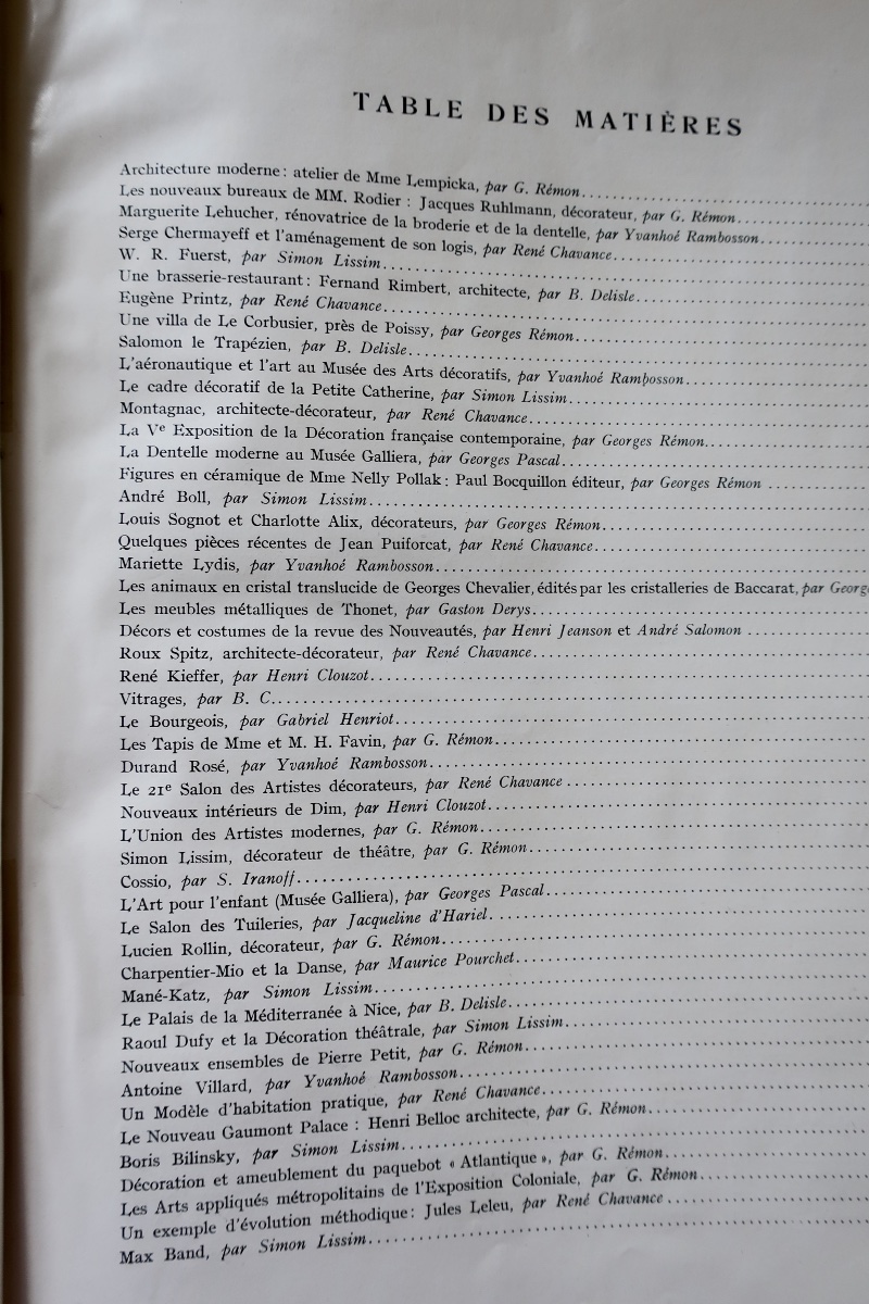 "furniture And Decoration," 1931. Complete Hardcover Volume, Published By Edmond Honoré, In Excellent Condition-photo-1