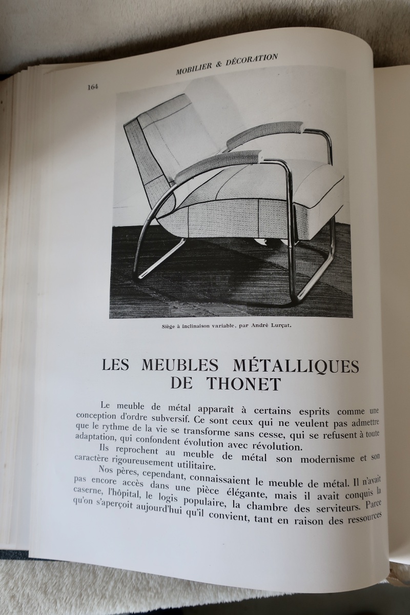 "furniture And Decoration," 1931. Complete Hardcover Volume, Published By Edmond Honoré, In Excellent Condition-photo-4