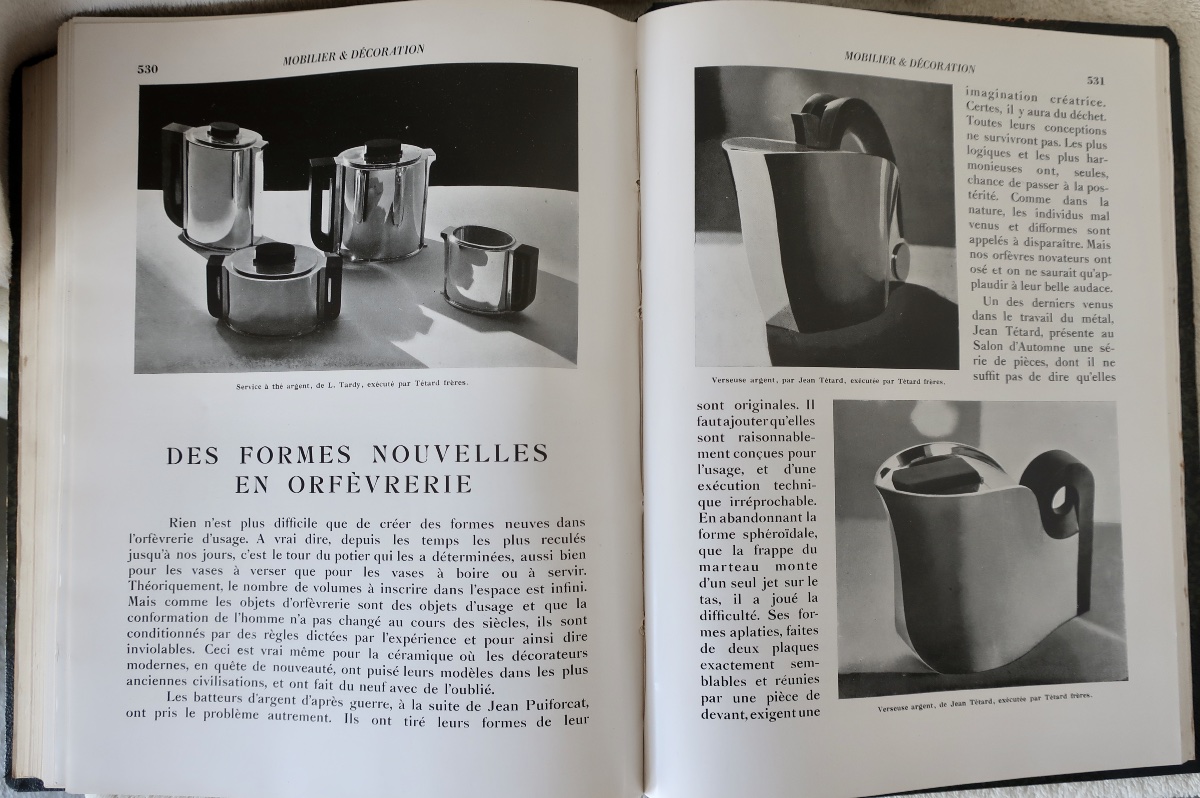 "furniture And Decoration," 1931. Complete Hardcover Volume, Published By Edmond Honoré, In Excellent Condition-photo-6