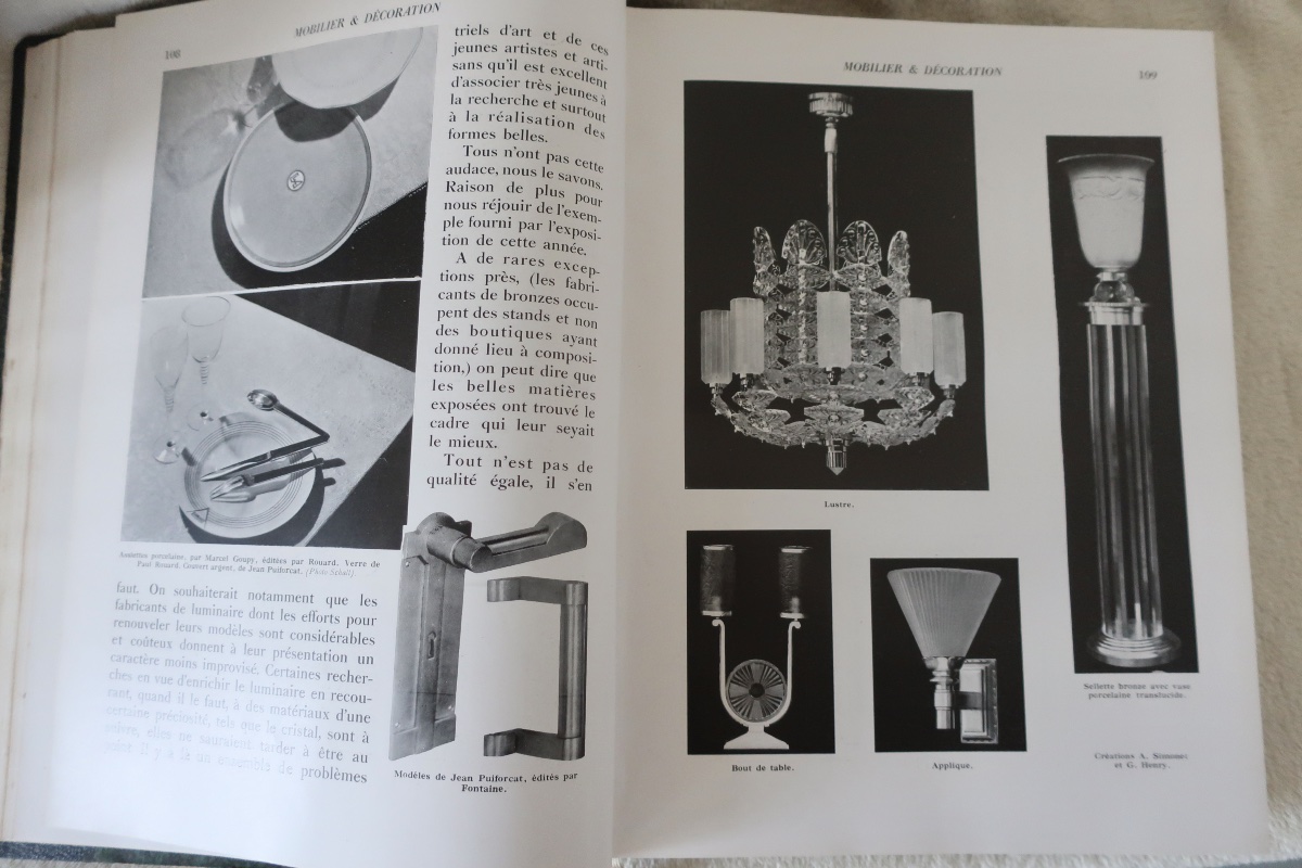 "furniture And Decoration," 1931. Complete Hardcover Volume, Published By Edmond Honoré, In Excellent Condition-photo-8